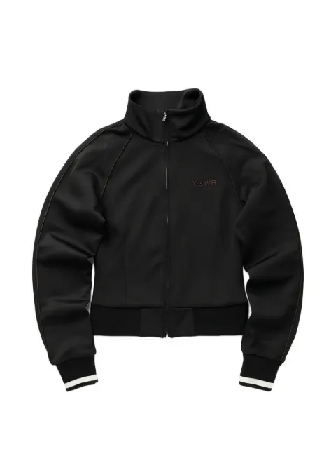 Y-3 logo-embroidered zip-up sweatshirt