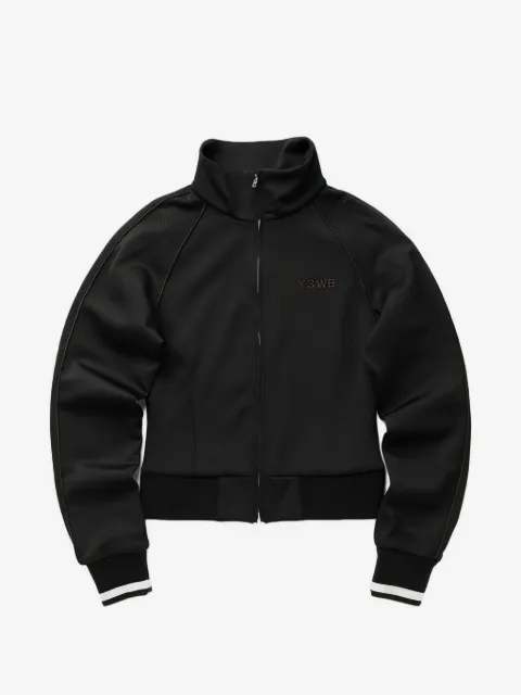 Y-3 Moletom com zíper e logo bordado