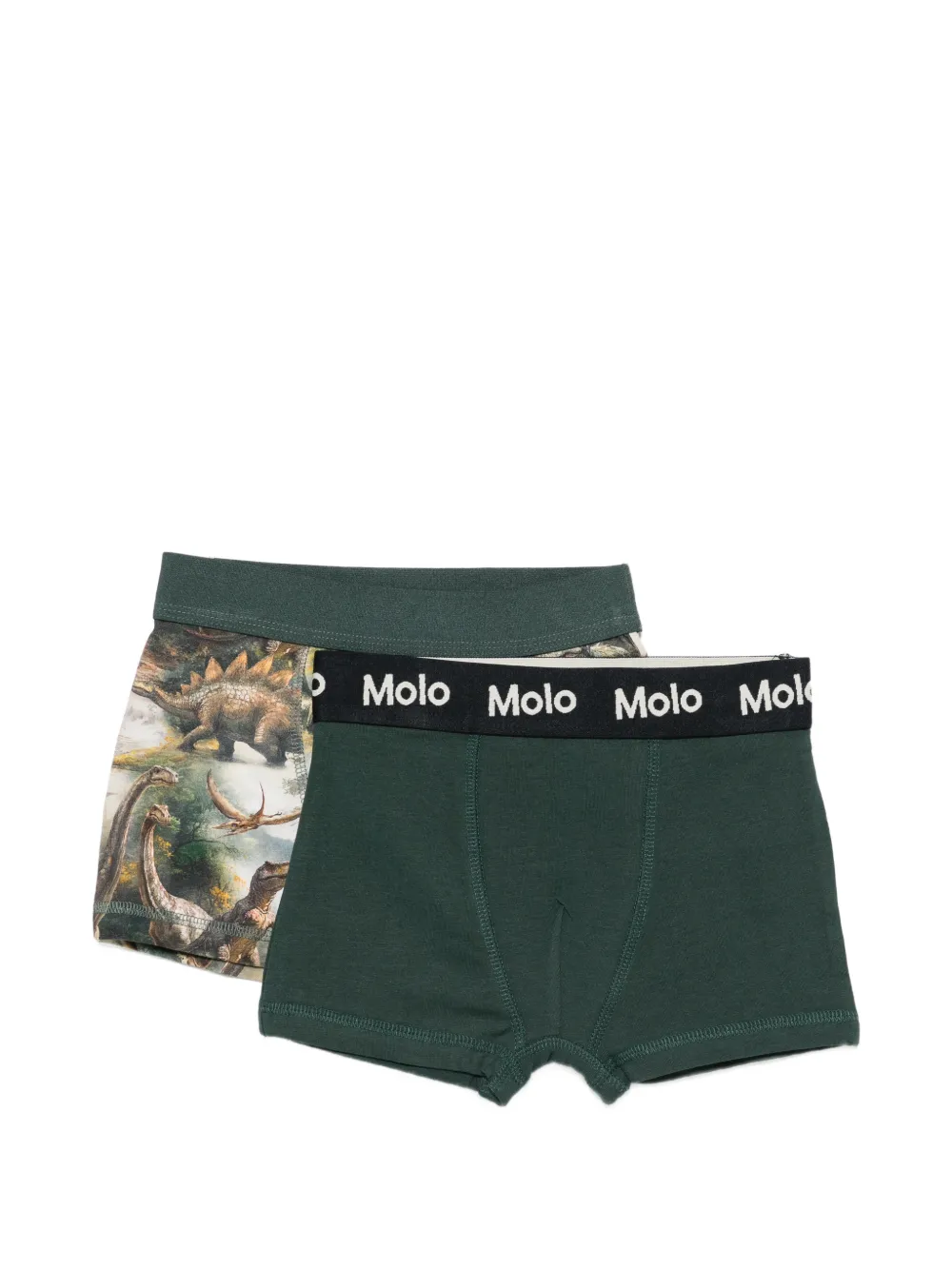 Molo Justin logo-waistband boxers (set of two) - Verde