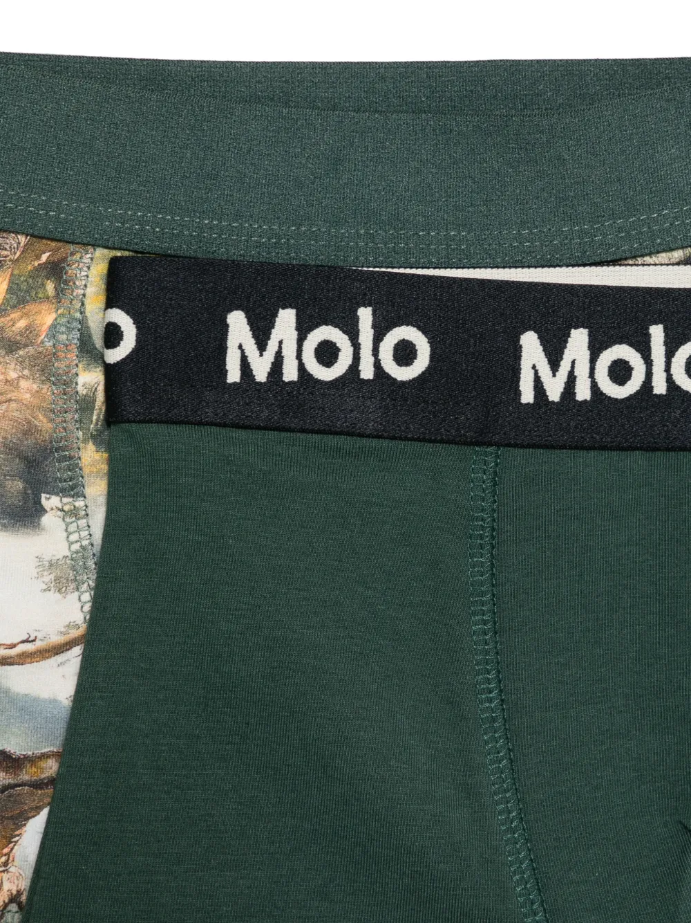 Molo Twee Justin boxershorts met logoband Groen