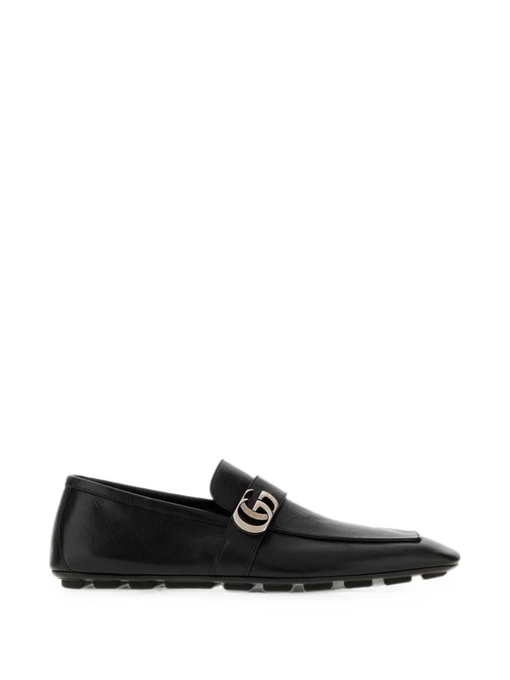 Gucci Double G leather loafers - Schwarz