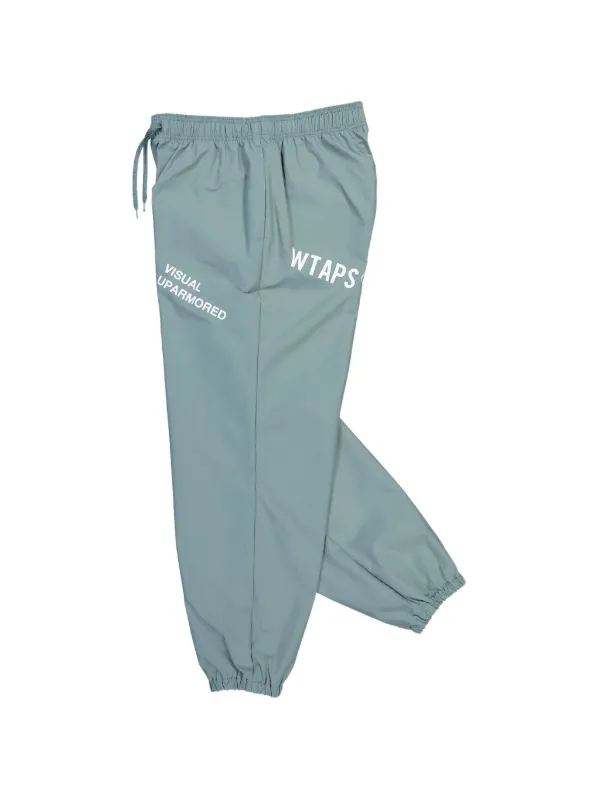 WTAPS SPST2001 logo-print Track Pants | Grey | FARFETCH JO