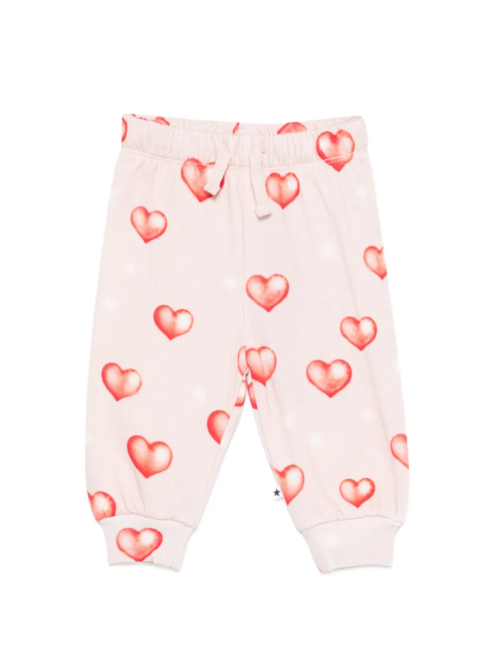 Molo Simeon heart-print track pants - Rosa