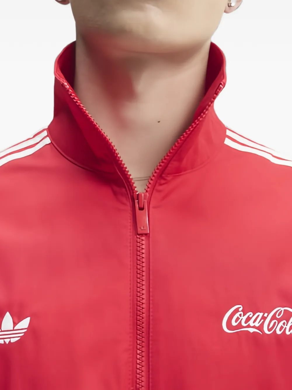 adidas x Coca-Cola Firebird sweater met geborduurd logo Rood