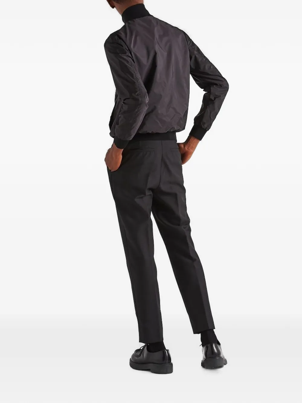 Prada Re-Nylon omkeerbaar vest Zwart
