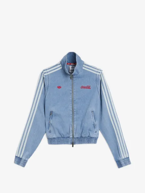 adidas x Coca-Cola veste Firebird Reg en jean à logo brodé