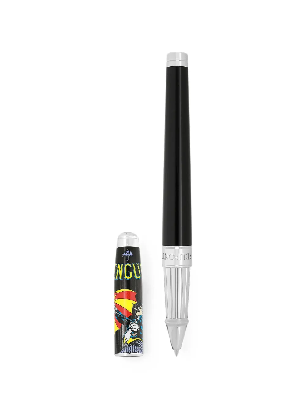 St Dupont Penguin-print Rollerball Pen In Black
