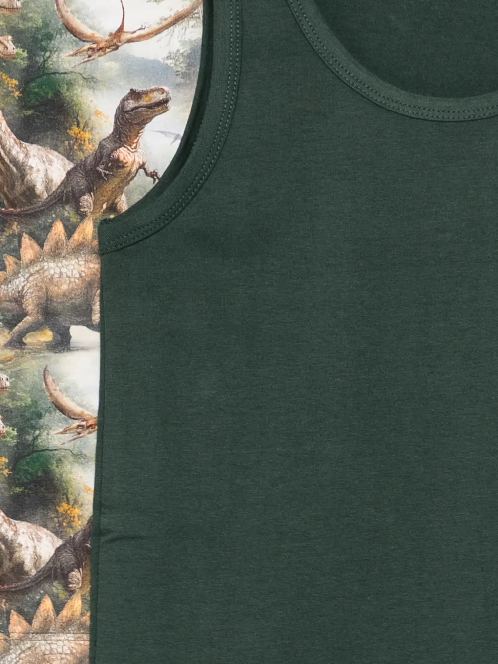 Molo Twee Jayden tanktops met dinosaurus-print Groen