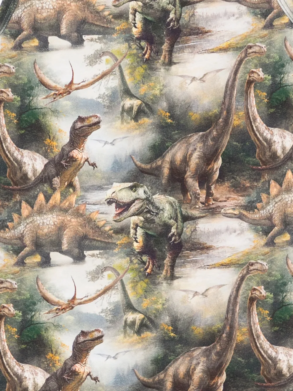 Molo Twee Jayden tanktops met dinosaurus-print Groen