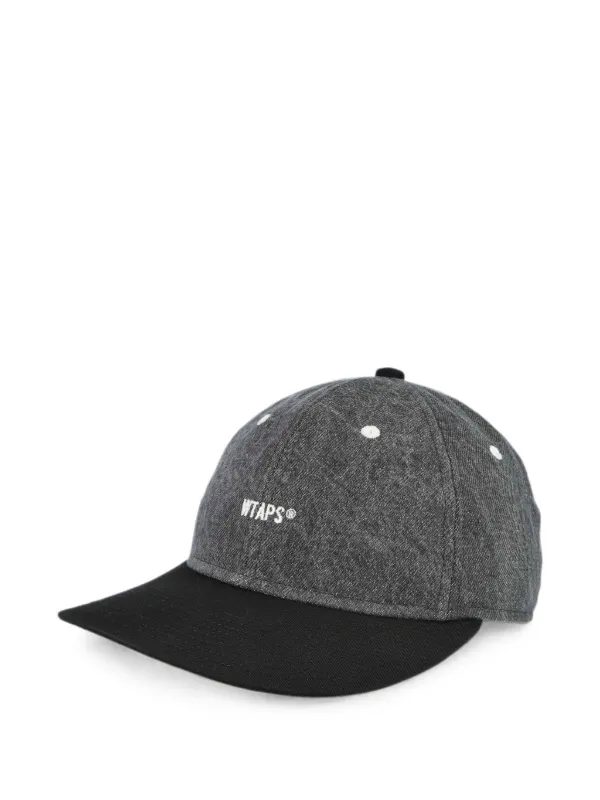 WTAPS T-6M 07 logo-embroidered Denim Cap | Black | FARFETCH RO