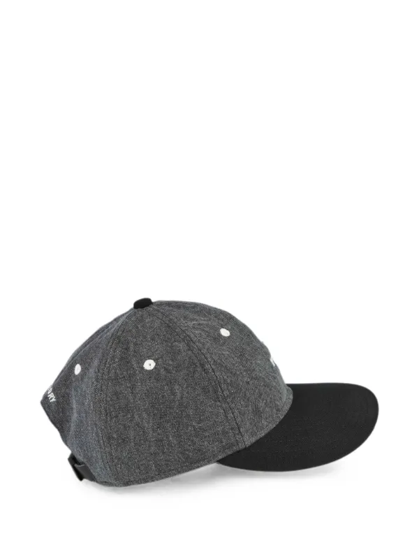 WTAPS T-6M 07 logo-embroidered Denim Cap | Black | FARFETCH RO