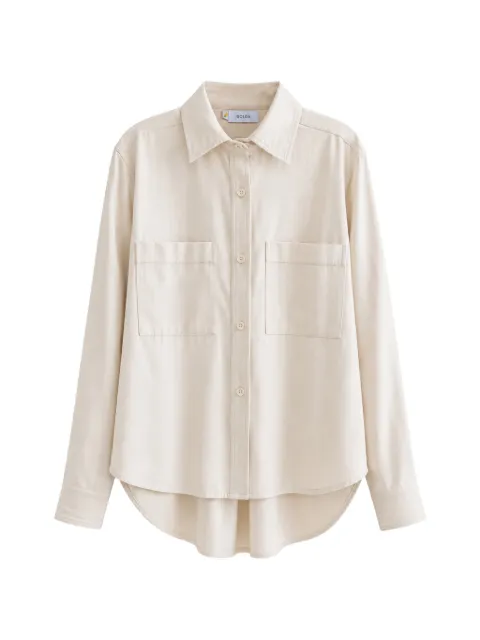 Isolda Camisa Porcelana com bolso no busto