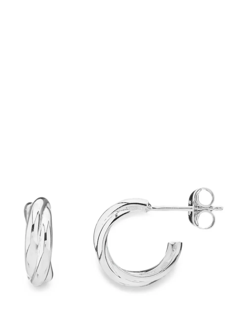 AUREE JEWELLERY mini Knightsbridge triple hoop earrings - Silber
