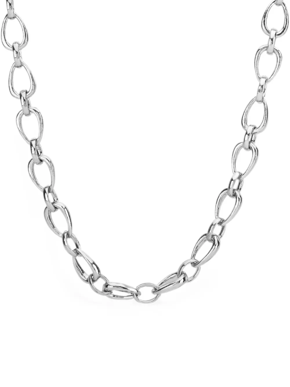 AUREE JEWELLERY Egerton raindrop link necklace - Silber
