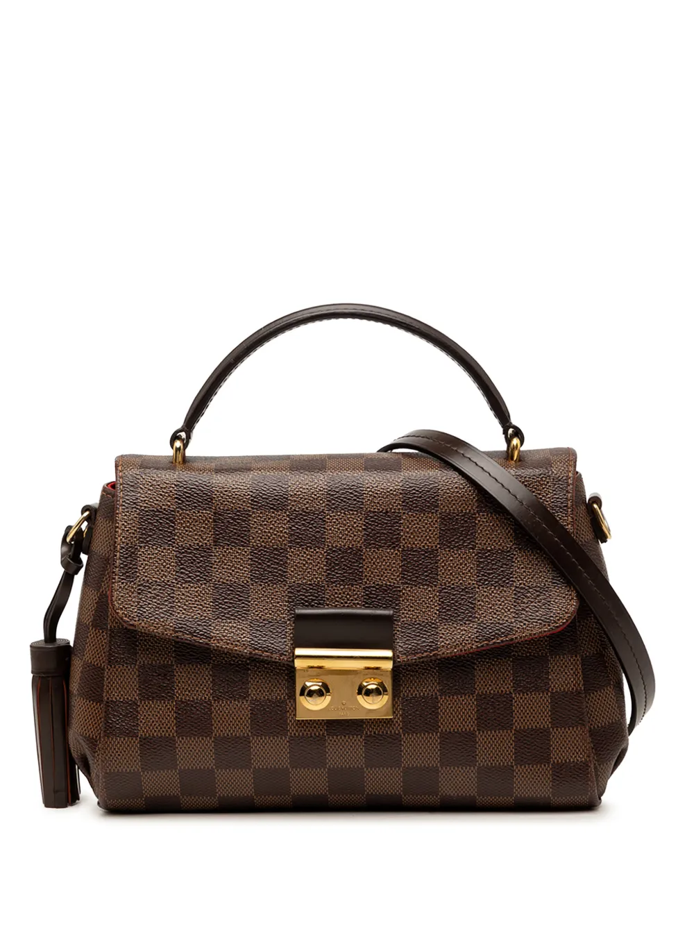 Louis Vuitton Pre-Owned 2019 Damier Ebene Croisette satchel - Braun