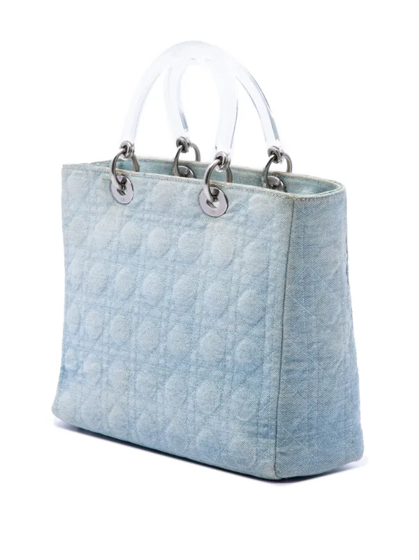 Christian Dior Pre-Owned 1999 ラージ デニム カナージュ アクリル