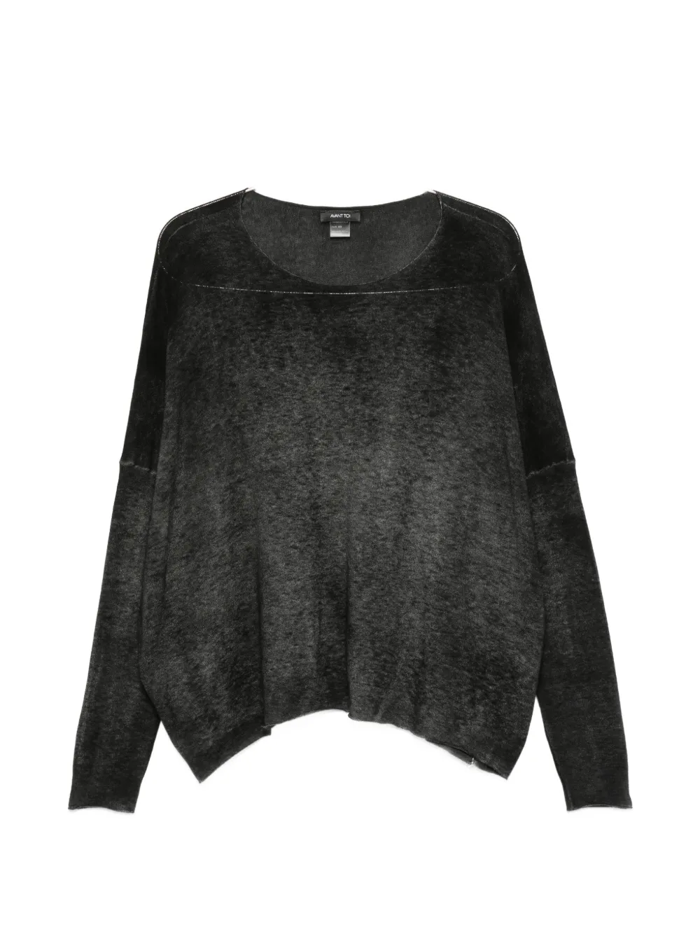 Avant Toi faded-effect sweater - Grey