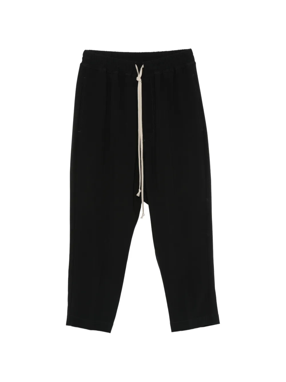 Rick Owens drawstring cropped trousers - Black