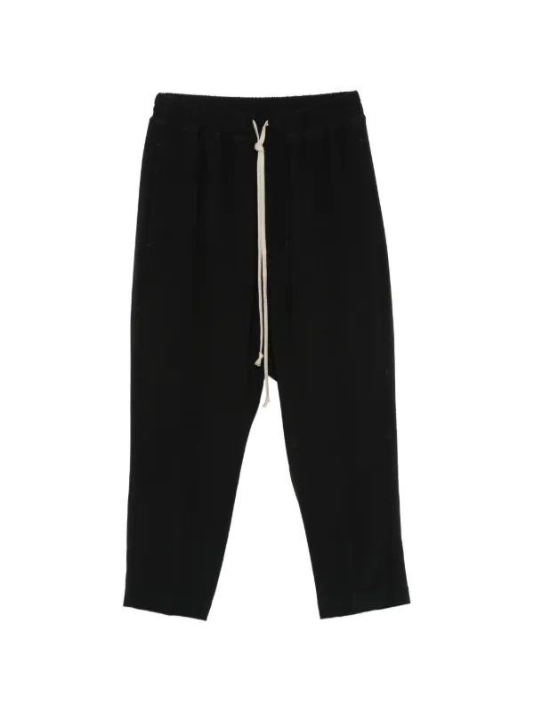 Rick Owens Drawstring-waist Track Pants in Black
