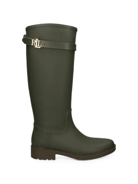 Lauren Ralph Lauren logo-plaque buckled boots