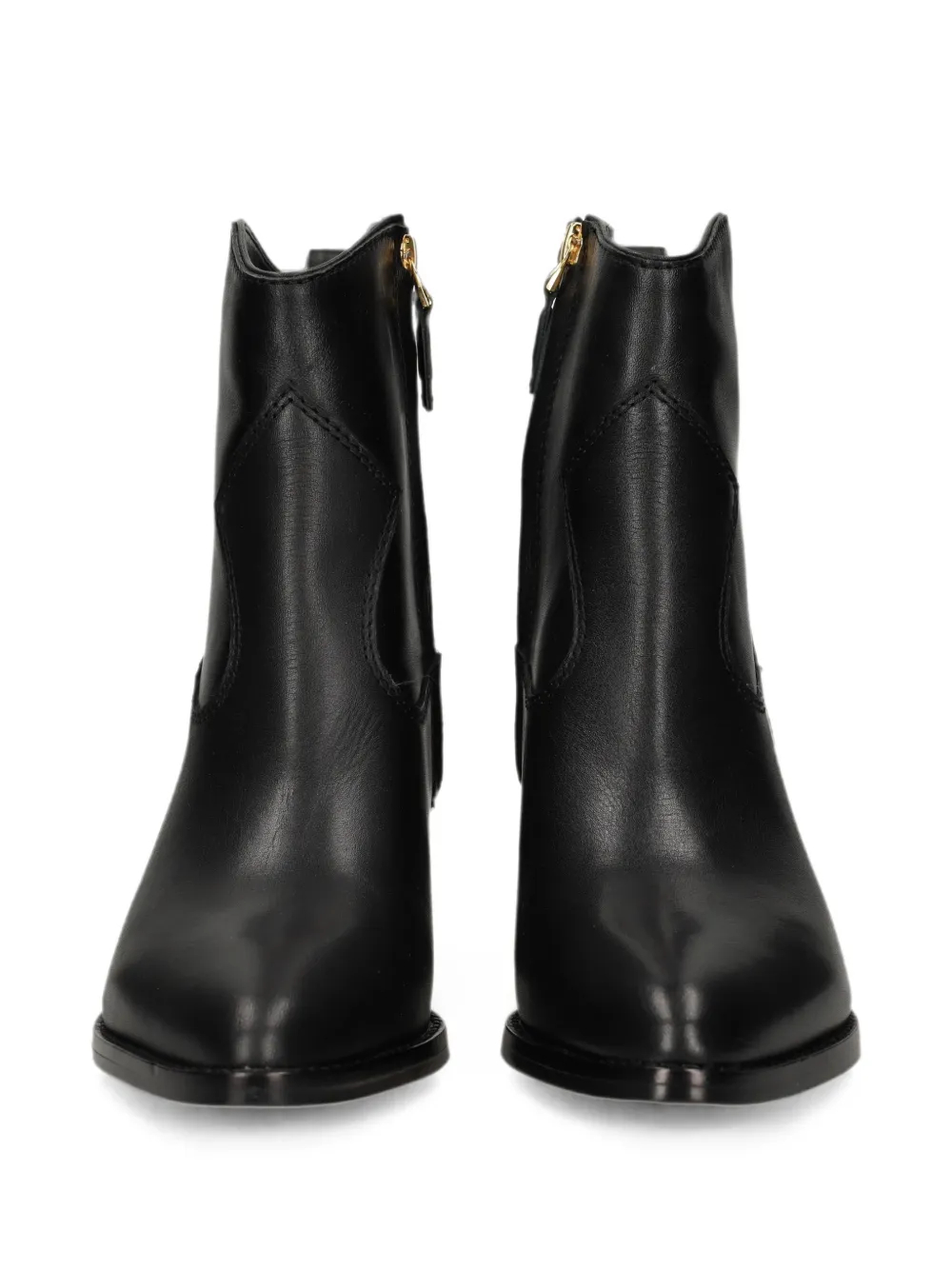 Lauren Ralph Lauren Harpher pointed-toe panelled ankle boots Zwart