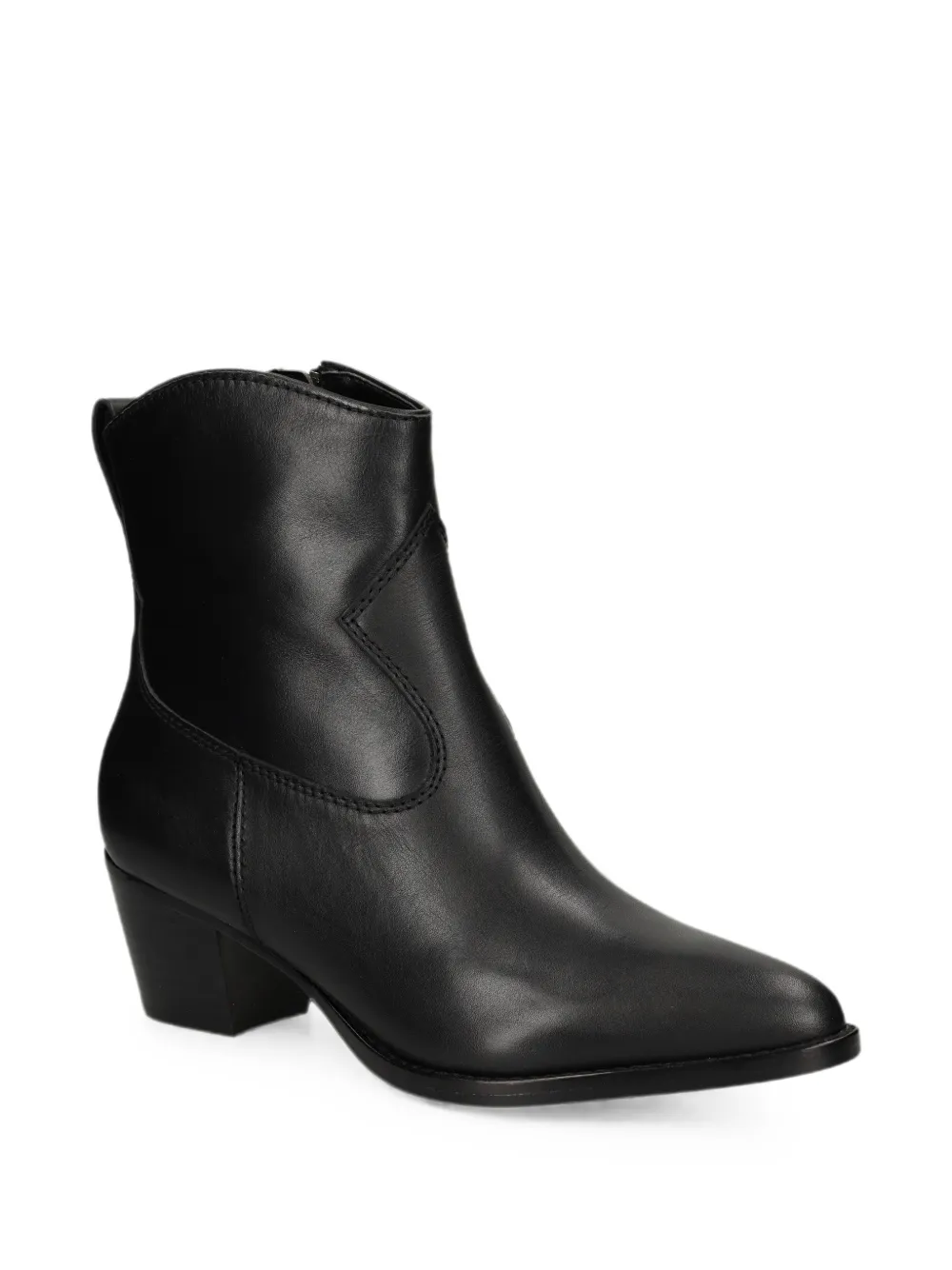 Lauren Ralph Lauren Harpher pointed-toe panelled ankle boots Zwart