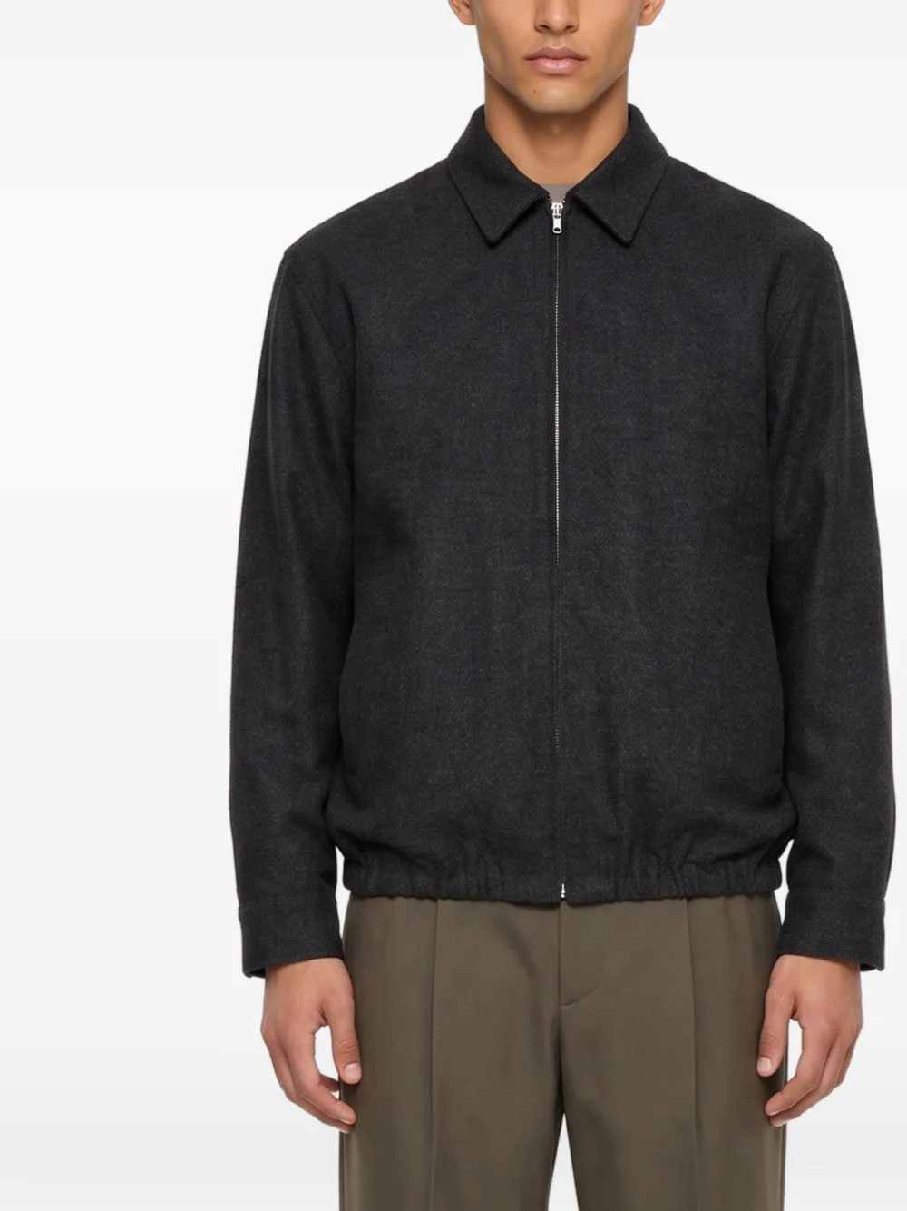 Magliano Jack met elastische afwerking en rits Grijs
