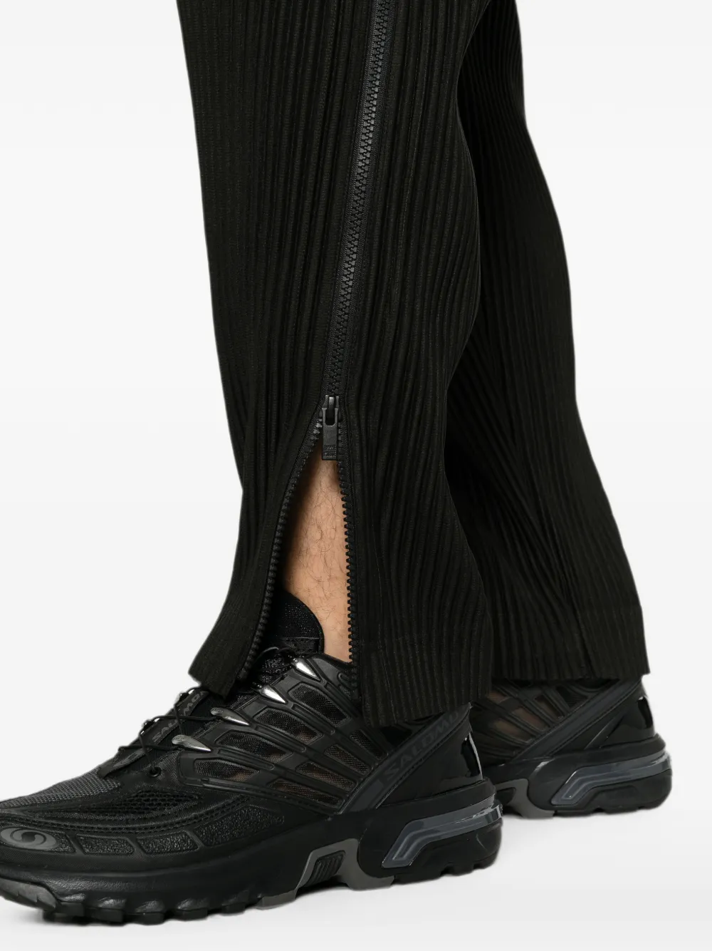 Homme Plissé Issey Miyake Plooibroek met rits-detail Zwart