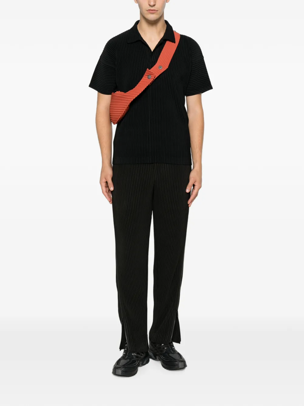Homme Plissé Issey Miyake Plooibroek met rits-detail Zwart