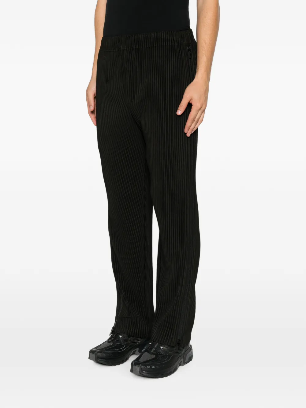 Homme Plissé Issey Miyake Plooibroek met rits-detail Zwart