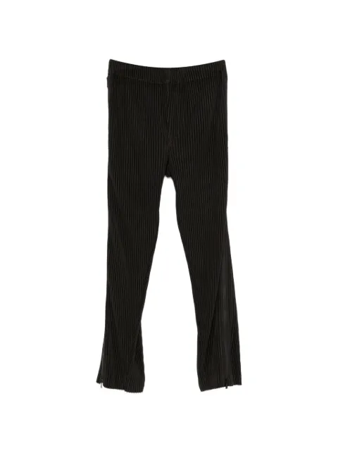 Homme Plissé Issey Miyake pleated-design zip-detailing trousers