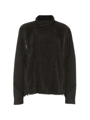 Homme Plissé Issey Miyake ジップアップ ジャケット | ブラック