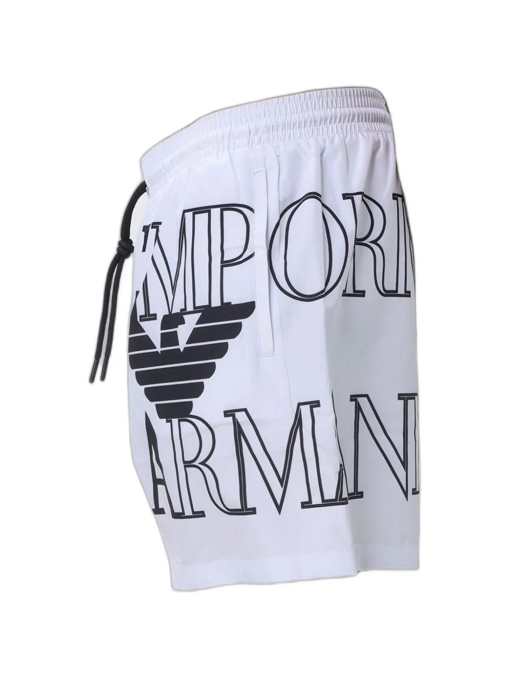 Emporio Armani Zwembroek met logoprint Wit