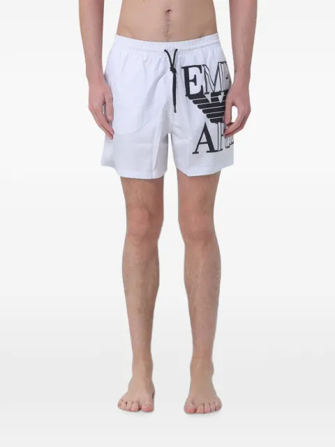 Emporio Armani logo-print swim shorts