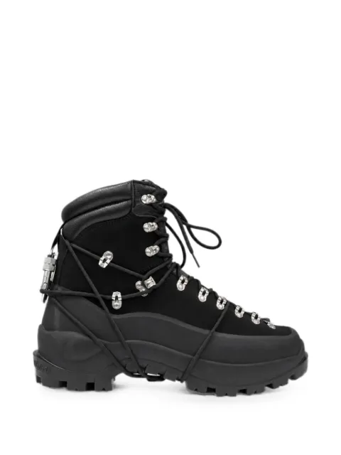 HELIOT EMIL carabiner-detail lace-up boots