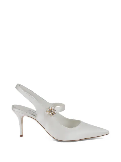 Manolo Blahnik escarpins ornés de cristaux à bride arrière