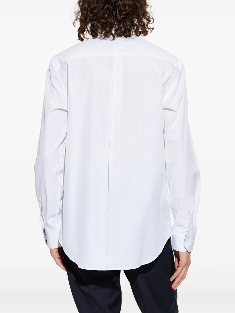 Paul Smith Overhemd met gestreepte manchetten Wit