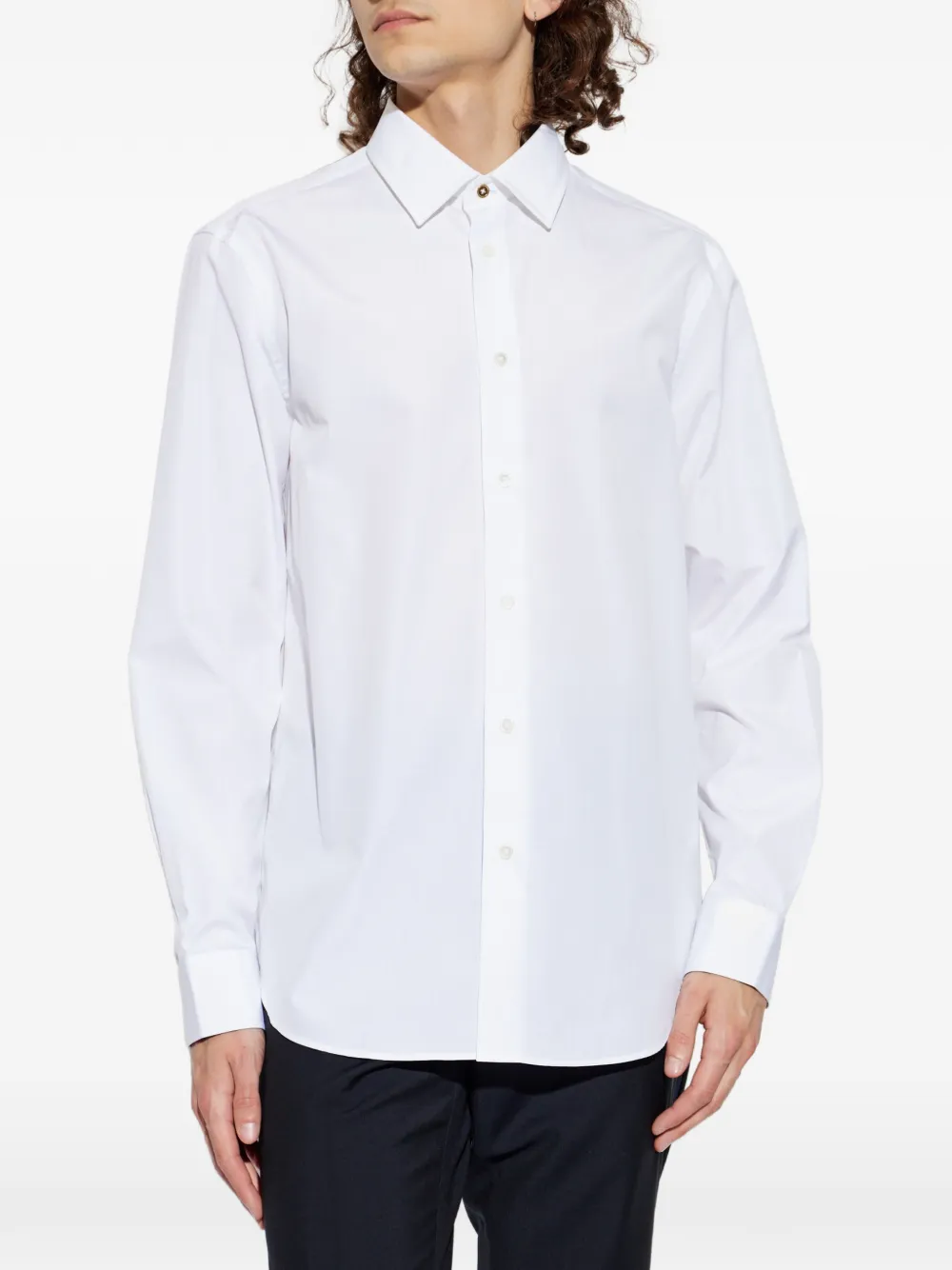 Paul Smith Overhemd met gestreepte manchetten Wit