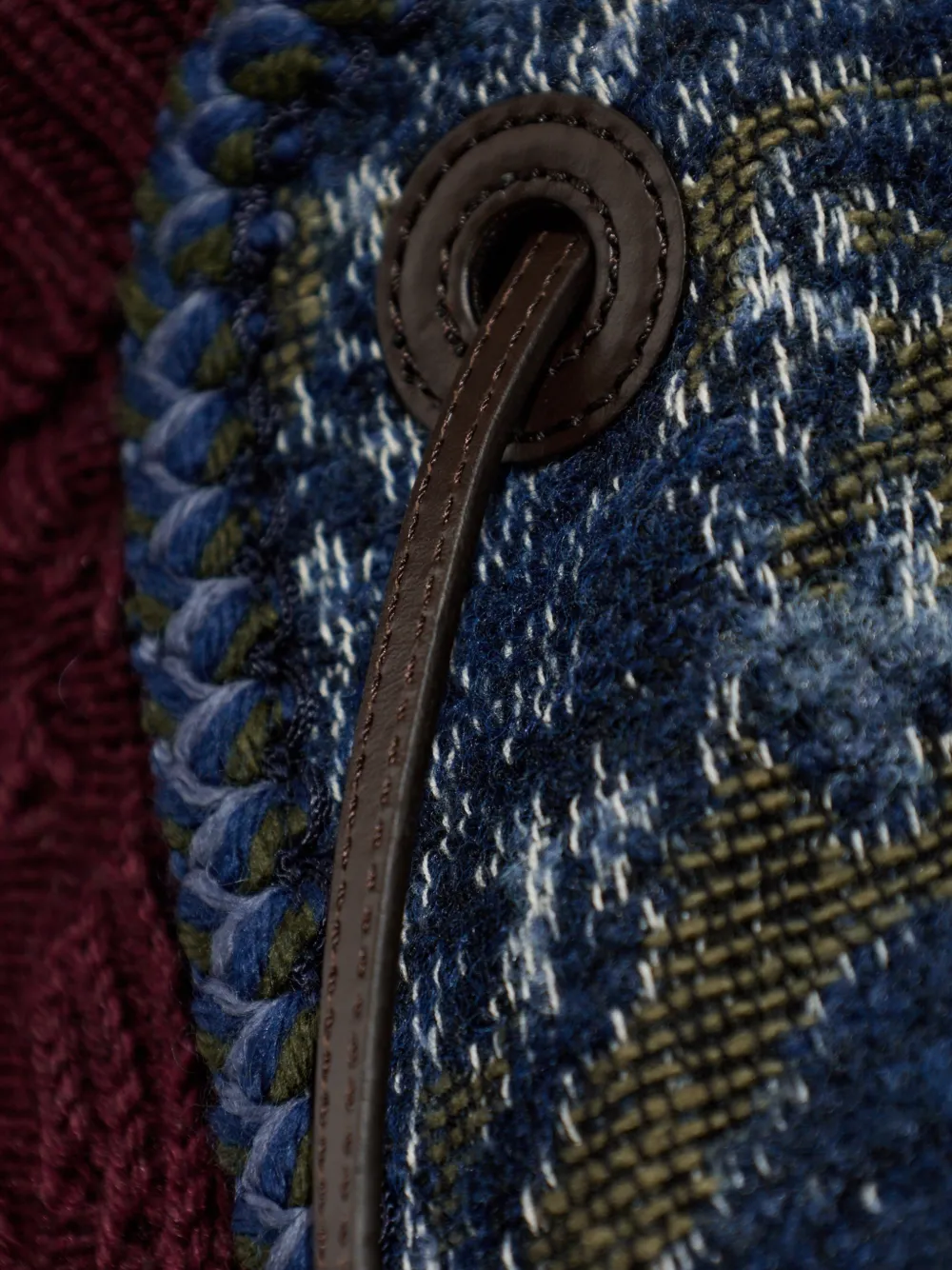 ETRO Poncho met bloemenpatroon Blauw