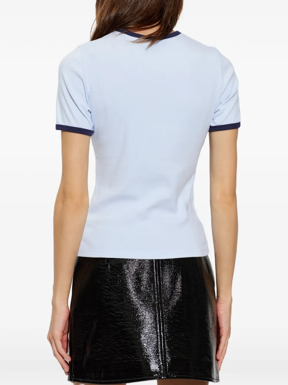 Courrèges T-shirt met logopatch Blauw