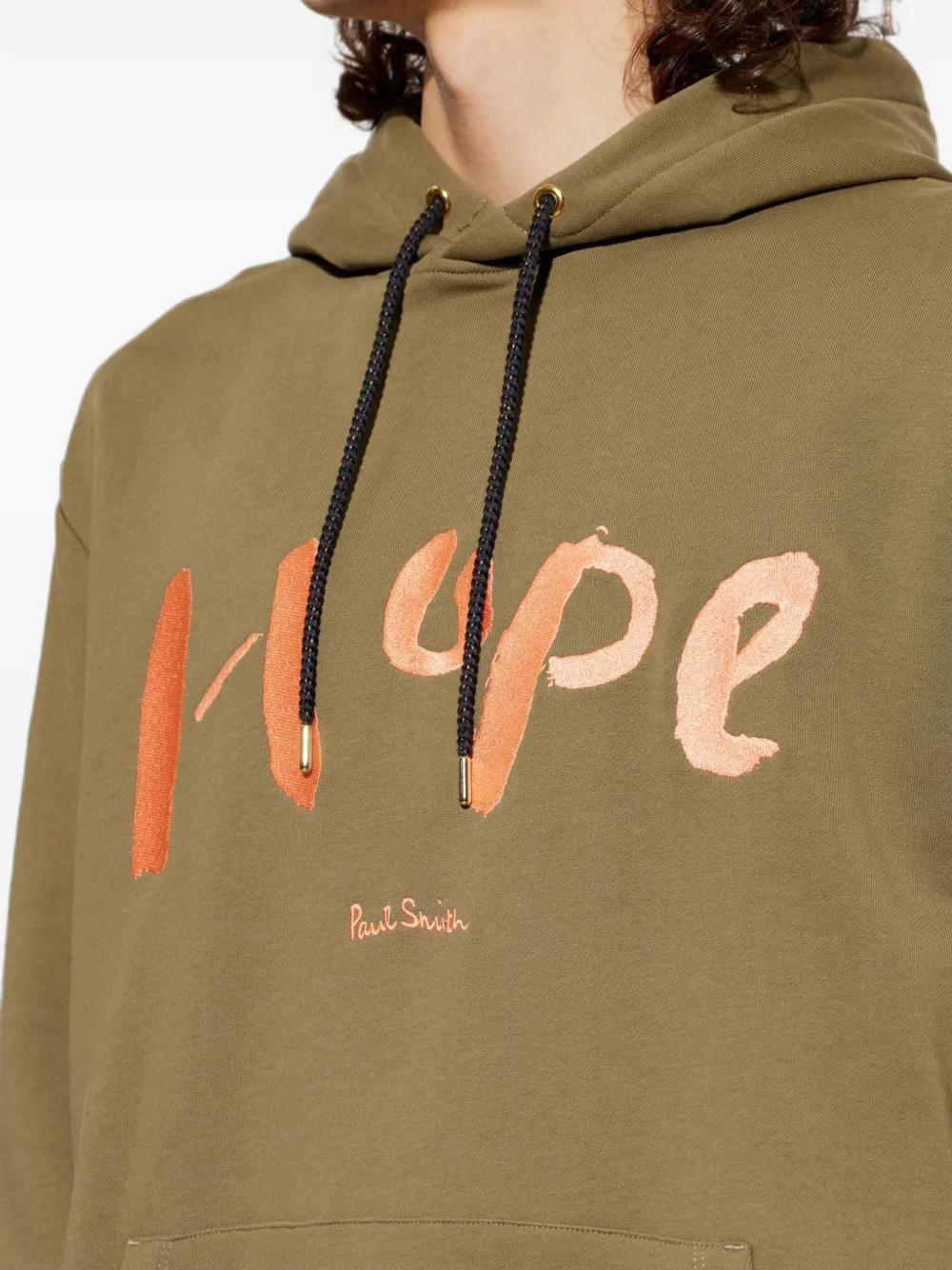 Paul Smith Hope hoodie met trekkoord en print Groen