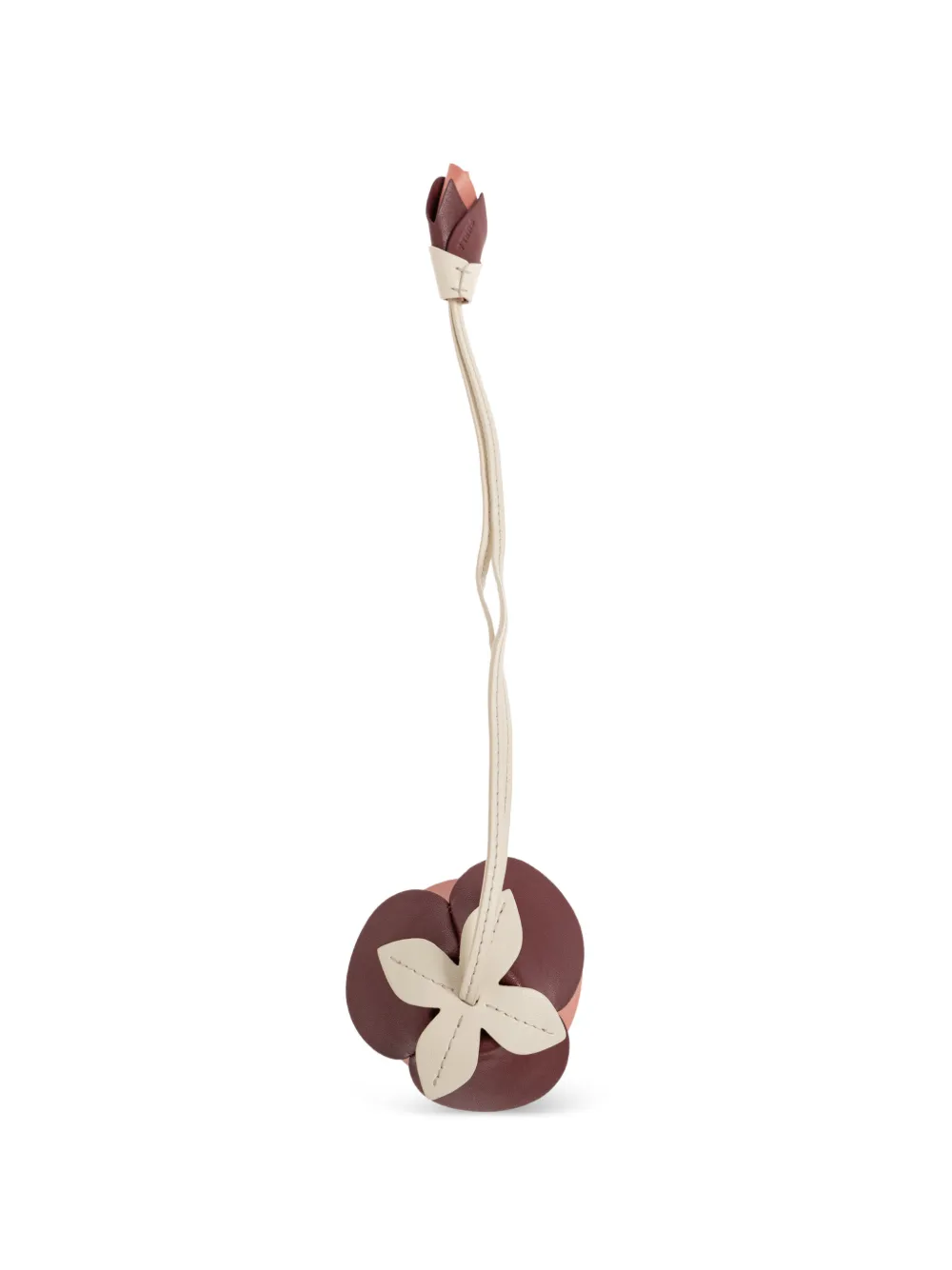 Furla Allegra sleutelhanger met bloemapplicatie Bruin