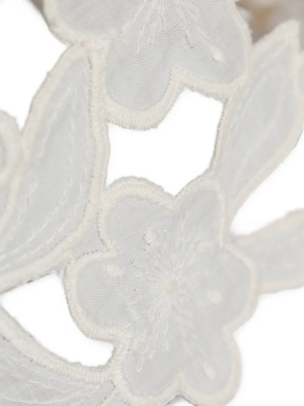 ISABEL MARANT Ryesha rok met geborduurde bloemen Beige