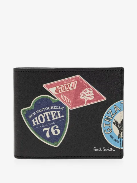 Paul Smith graphic-print leather wallet