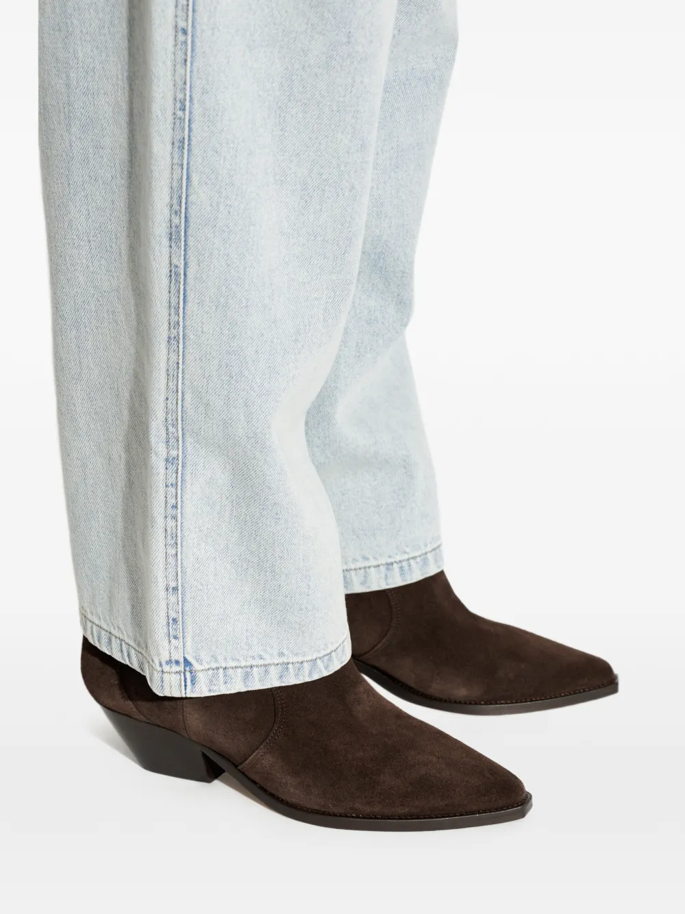 ISABEL MARANT Dewina suede ankle boots Bruin