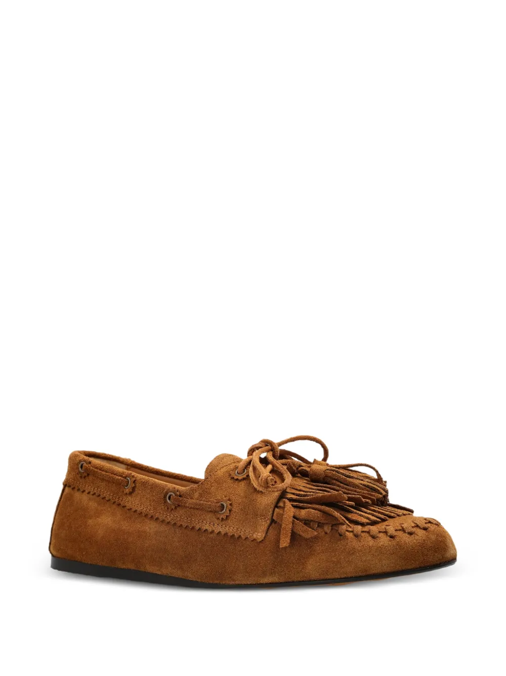 ISABEL MARANT Fersi ballerina's met franje Bruin