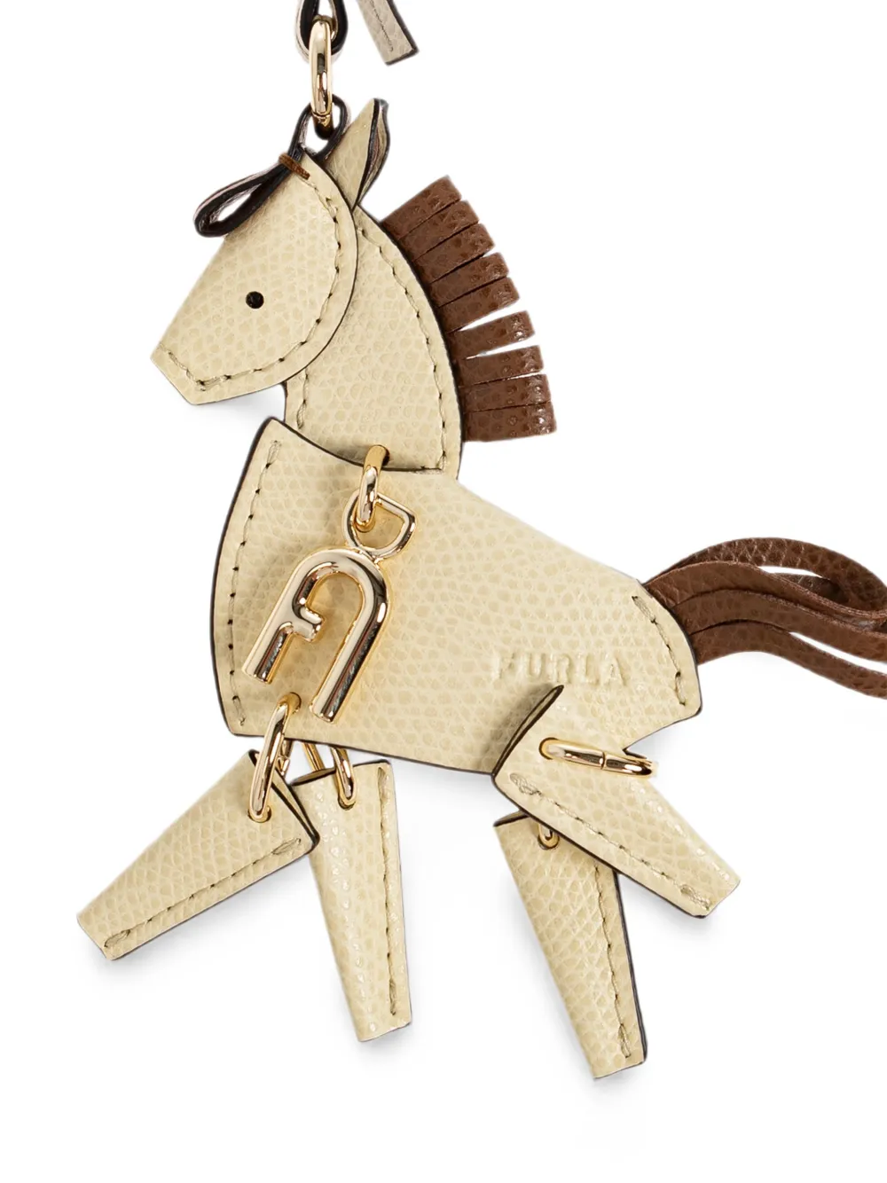Furla Allegra paardenvormige sleutelhanger Beige