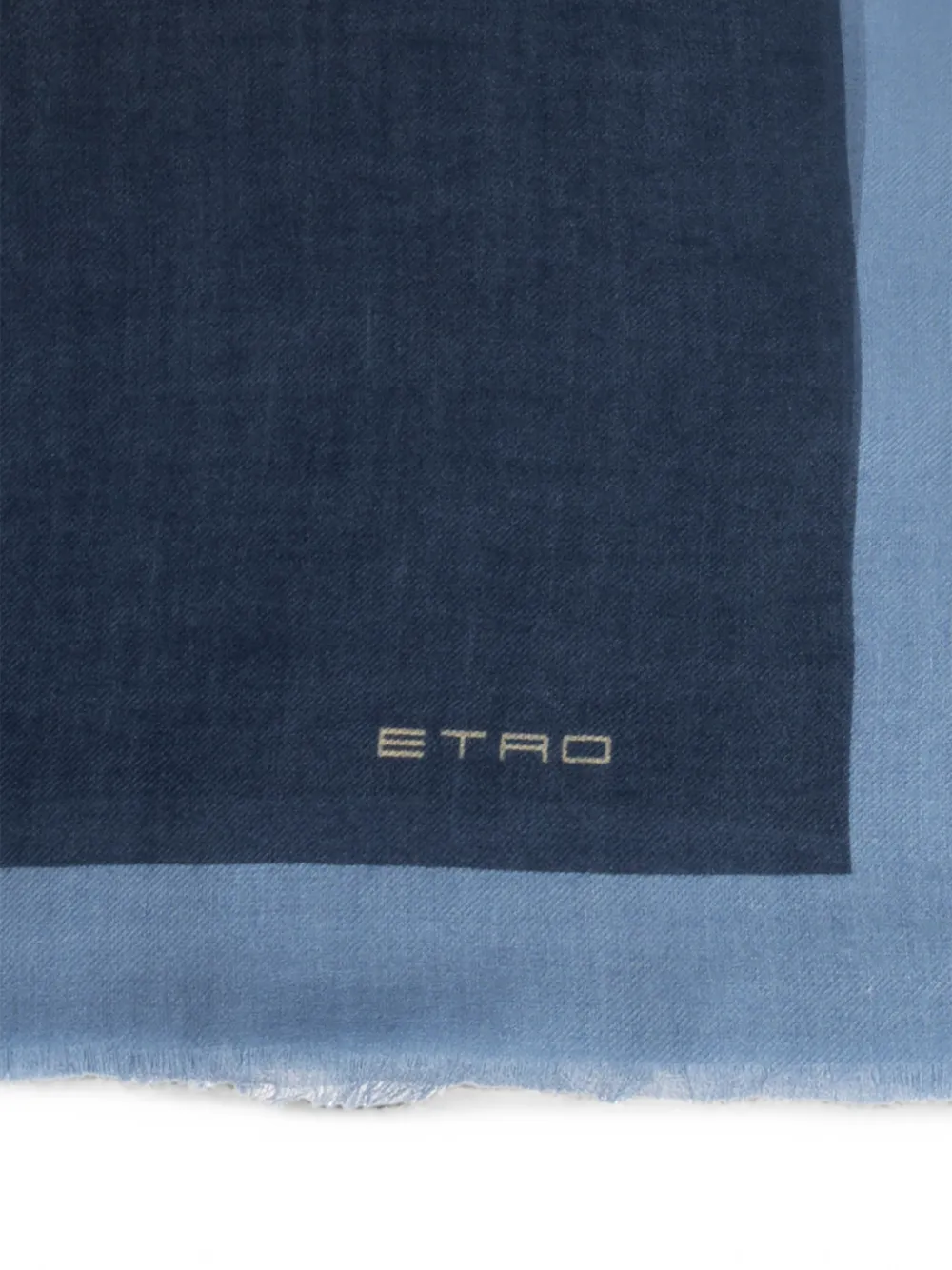 ETRO Sjaal met paisley-print Blauw