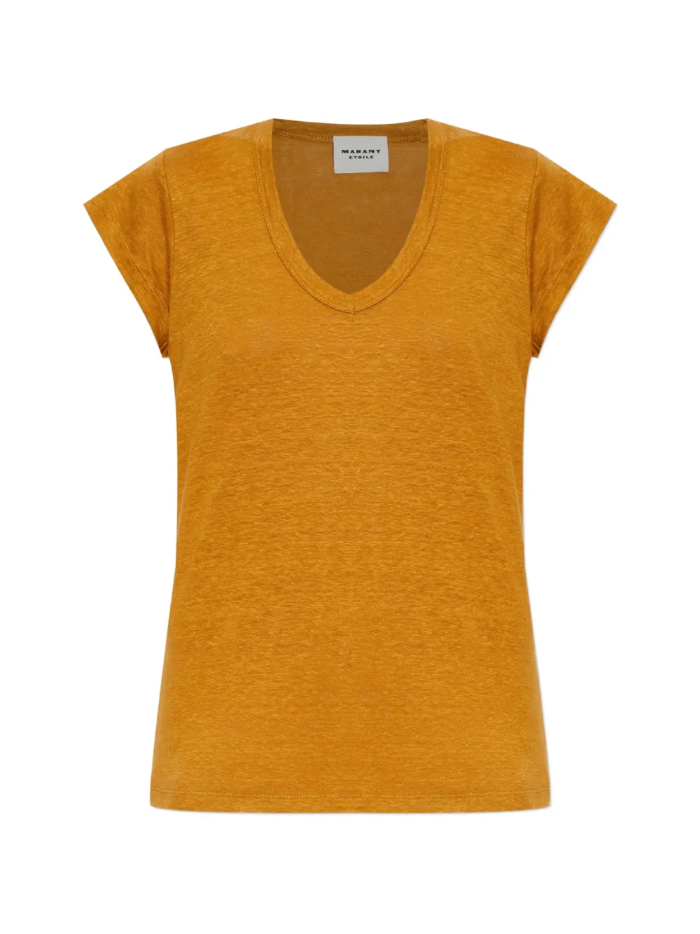 MARANT ÉTOILE T-shirt Zankou con scollo a V - Giallo