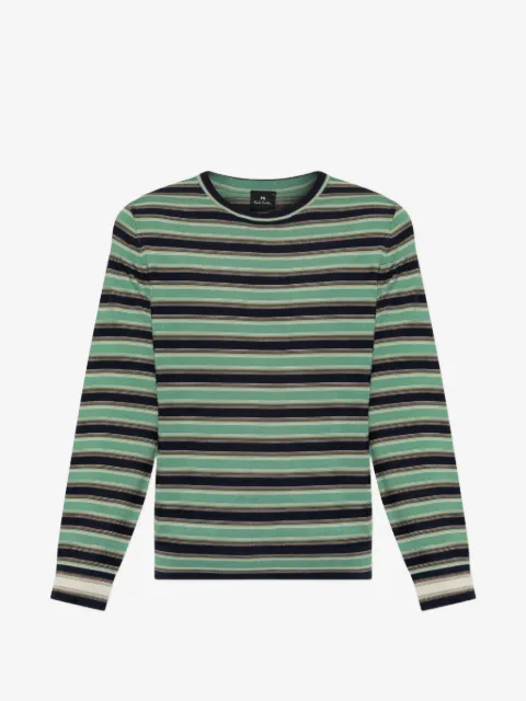 PS Paul Smith striped-pattern wool sweater